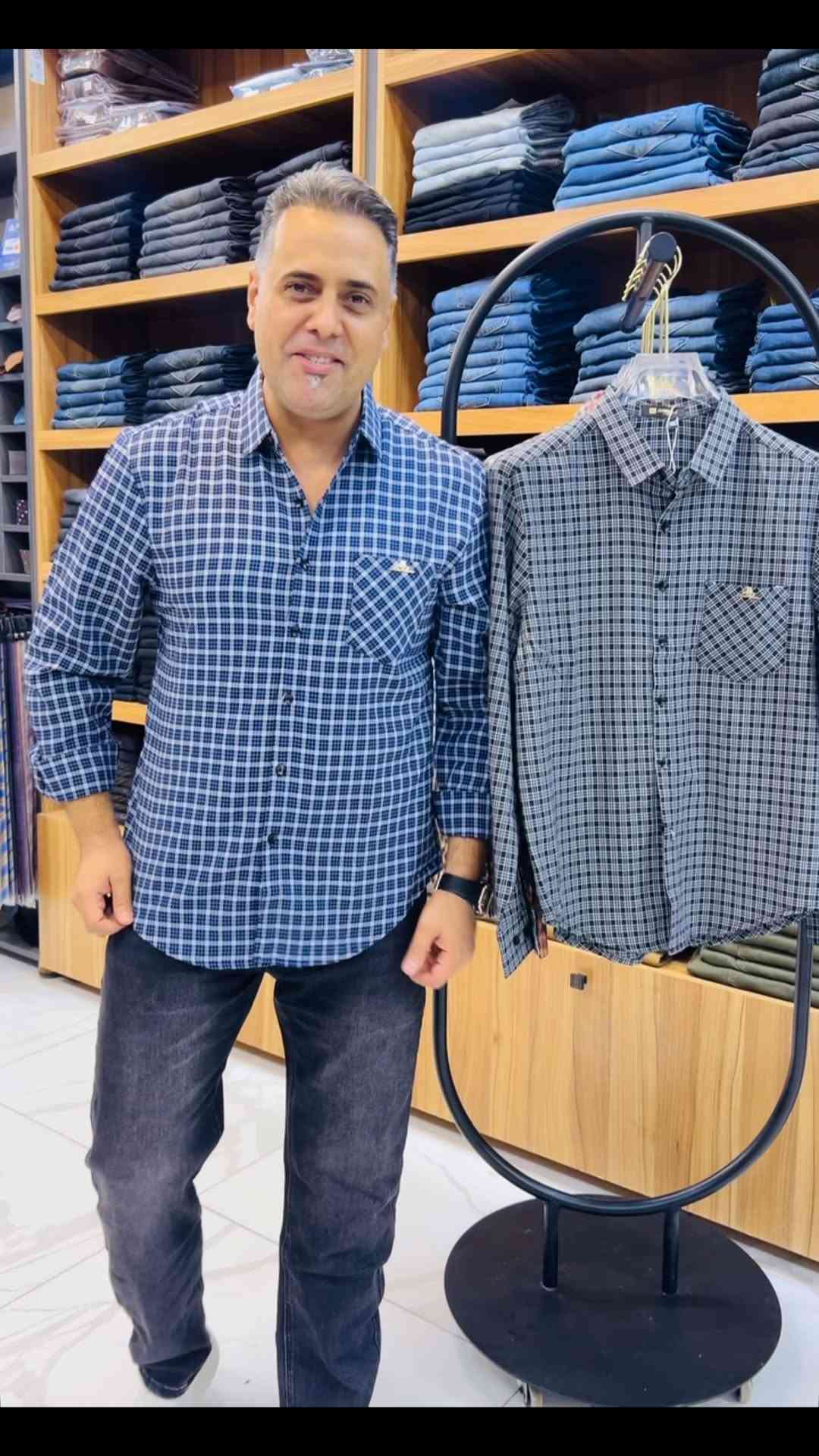 قميص كاروهات • خامة عالي الجودة • مقاسات M-4XL