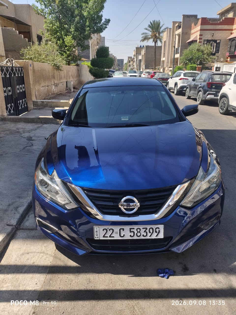 نيسان اللتما 2018 
sr SPECIAL EDITION نسخة خاصة
حادث السيارة: ربع البنيد وطخات بسطيه 
ماشية 220 الف كيلو 
المحرك: 4 سلندر2500
المواصفات:
• بصمه وتشغيل عن بعد
• بصمه ابواب 
• شاشة بلاديه  وتدعم  Android Autoو carplay
• كامره دواره خلفية
• ويل 18
• كشن سايق كهرباء 
•6وضعيات قيادة 
• تدفئة كشنات
• مود سبورت
• شفتات سرعة
• كشنات جلد ومقاعد رياضية
•سستم صوت

وضع السيارة حاليا :
•المحرك جيد جدا 
•الكير جيد جدا 
•تبريد ثلج
•تخم تايرات جديد 
•بولش وتكحيل بتاريخ ٩/٨
•دهن مبدل قبل اسبوع 
•شكو قطعة بالسياره مبدلة جديده والقديمة موجودة 
•فقط تحتاج ادامه للمحرك 
•سيارة مناقصة اي شي 
 •رقم جديد وسنوية جديده 
***********
***********

السعر ١١٨ ورقه وبيه مجال بسيط
