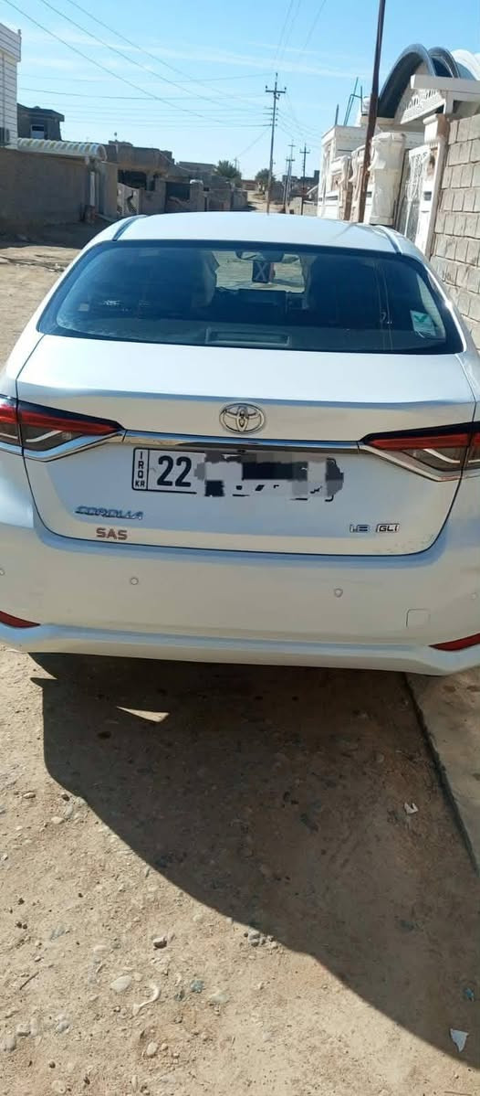 كورلا2023 (ساز  ) خليجي  بانزين فقط ياباني الصنع ام الضمان
رقم أربيل

المواصفات
                                                                ماشيه60      
محرك 1800 بانزين
بصمه + دخول ذكي
 نظام الترحيب عند الاقتراب  
حساس استشعار عند الاقتراب
تبريد قطعتين 
نظام القيادة (سبورت + عادي)
 حساسات امامية+خلفية
مانع نزلاق

 شحن USP
تبريد بيانو شاشه 
اشاير مري 
مري شفط 
حساس اطار + حساس لايت عالي وناصي اوتو + حساس مطر 
 العنوان الانبار حديثه
 السعر170 وبيه مجال
***********رقم صاحب السياره
