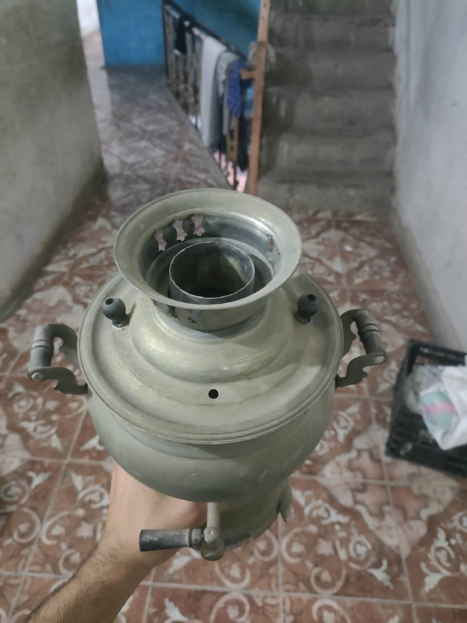 سماور نحاس • ٣٤سم • نضيف