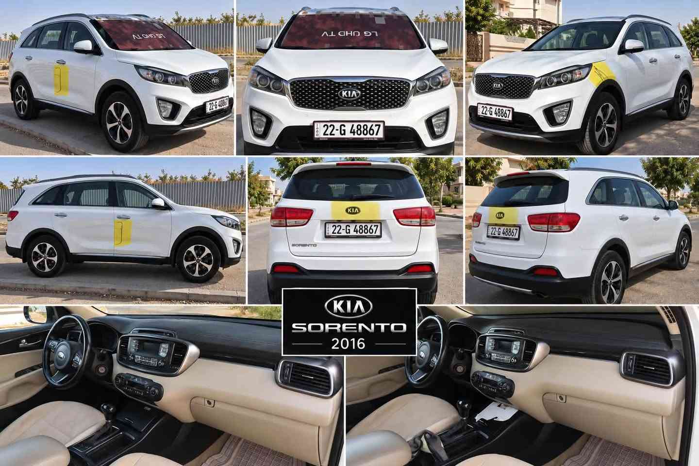 🚘 للبيع Kia Sorento 2016
سيارة عائلية عملية بحالة جيدة، 7 مقاعد ومناسبة للعائلة.

• محرك 4 سلندر – 2400 CC
• FWD دفع أمامي
• بنزين – أوتوماتيك
• العداد 142,000 كم
• 3 قطع تعديل بارد موضحة بالتأشيرات الصفراء
• المحرك مجفت وهو بشرط
• القير بحالة جيدة وبشرط
• لا تحتوي على سلايد
• لا تحتوي على بصمة تشغيل
• جاهزة للاستخدام
* ايرباك السكان مبدل 
* توجد مكانات حالوب على القمارة. 
* متوفر ملف الفحص الكامل للسيارة

📍 الموقع: أربيل
💰 السعر المطلوب: 15,000$
📩 التواصل عن طريق الـ Direct
او ***********

للجادين فقط.
