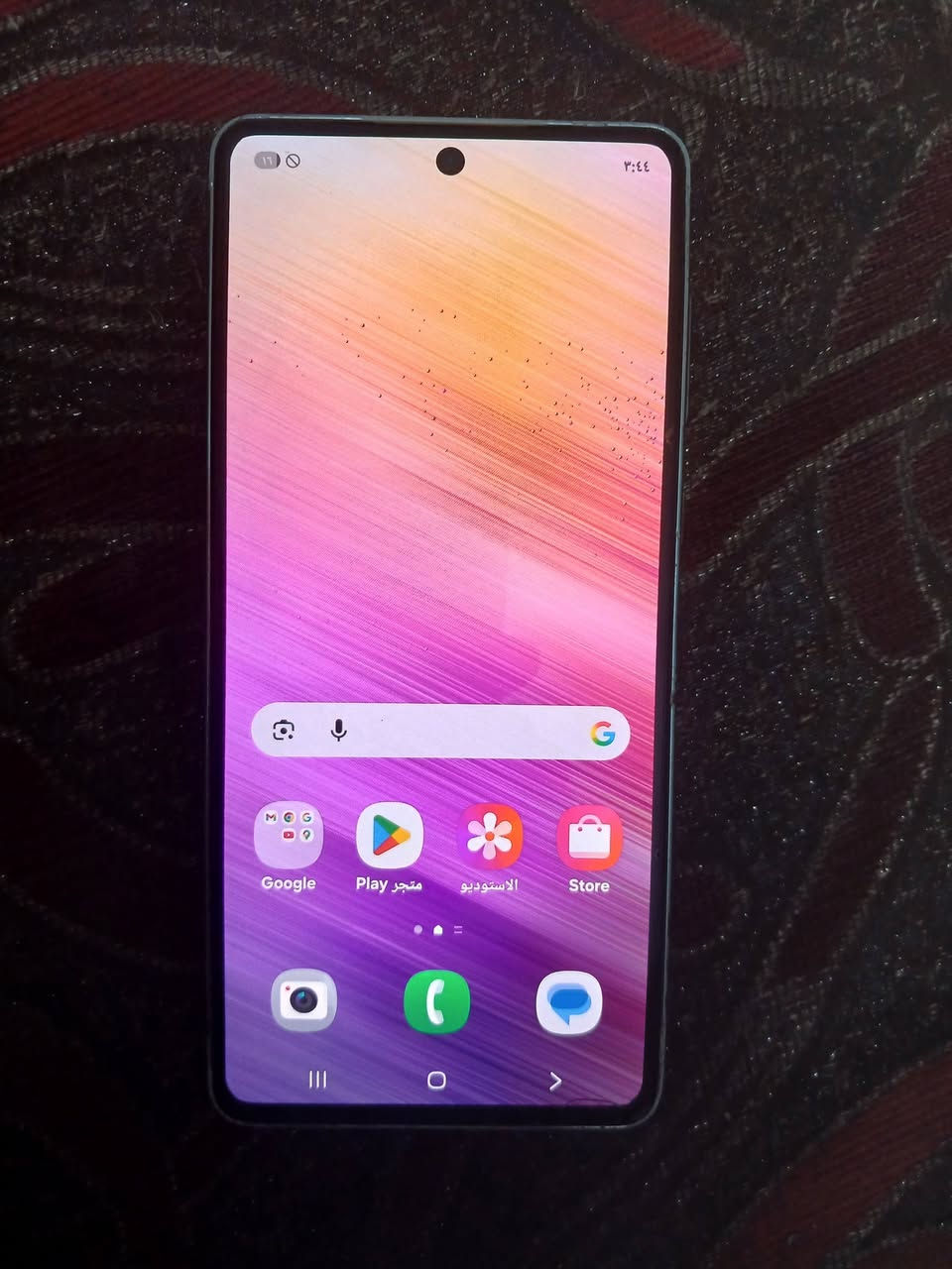 للبيع سامسونك a73 5g فقط الخط مايشتغل اثر سقوط على الظهر شاشه اصليه ذاكره 256/8 صوت ستريوه على جدا تكنيك على الواي فاي للبيع 125 مكان حله *********** بيه وات ***********

نص مكتوب في الصور:
- طاقة البطارية... اشحن هاتفك أو انق...
- Galaxy A73 5G
- إعادة تسمية
- اسم المنتج
- اسم الطراز
- SM-A736B/DS
- الرقم التسلسلي
- R5CT41XBWQY
- SIM المتاحة
- IMEI 1
- 354626191437718
- IMEI 2
- 356736391437711