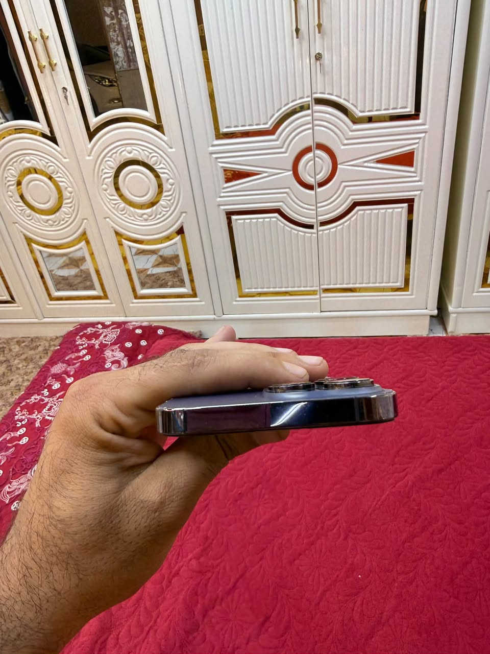 ايفون 14بروماكس 
ذاكره 256
بطاريه ٩٩معلايه
شريحه وحده 
عربي شرق اوسط AAA
نضافه ٩٠
مستبدل شاشه اصليه 
السعر ٦٥٠وبي مجال 
العنوان النجف الكوفه 
للاستفسار ع الرقم 
***********
