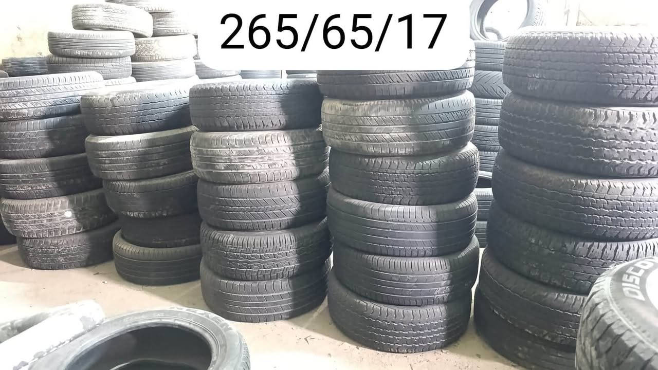 اطارات بالة نظيفة
وهاي بعض من النماذج من القياسات في  مجمعنا 
للتوصل على الوات ساب ***********
                                    ***********.

نص مكتوب في الصور:
- ١٠/٥٥/١٨٥
- 195R15
- 18/60/265
- 265/65/17
- ٢٠/٥٥/٢٣٥