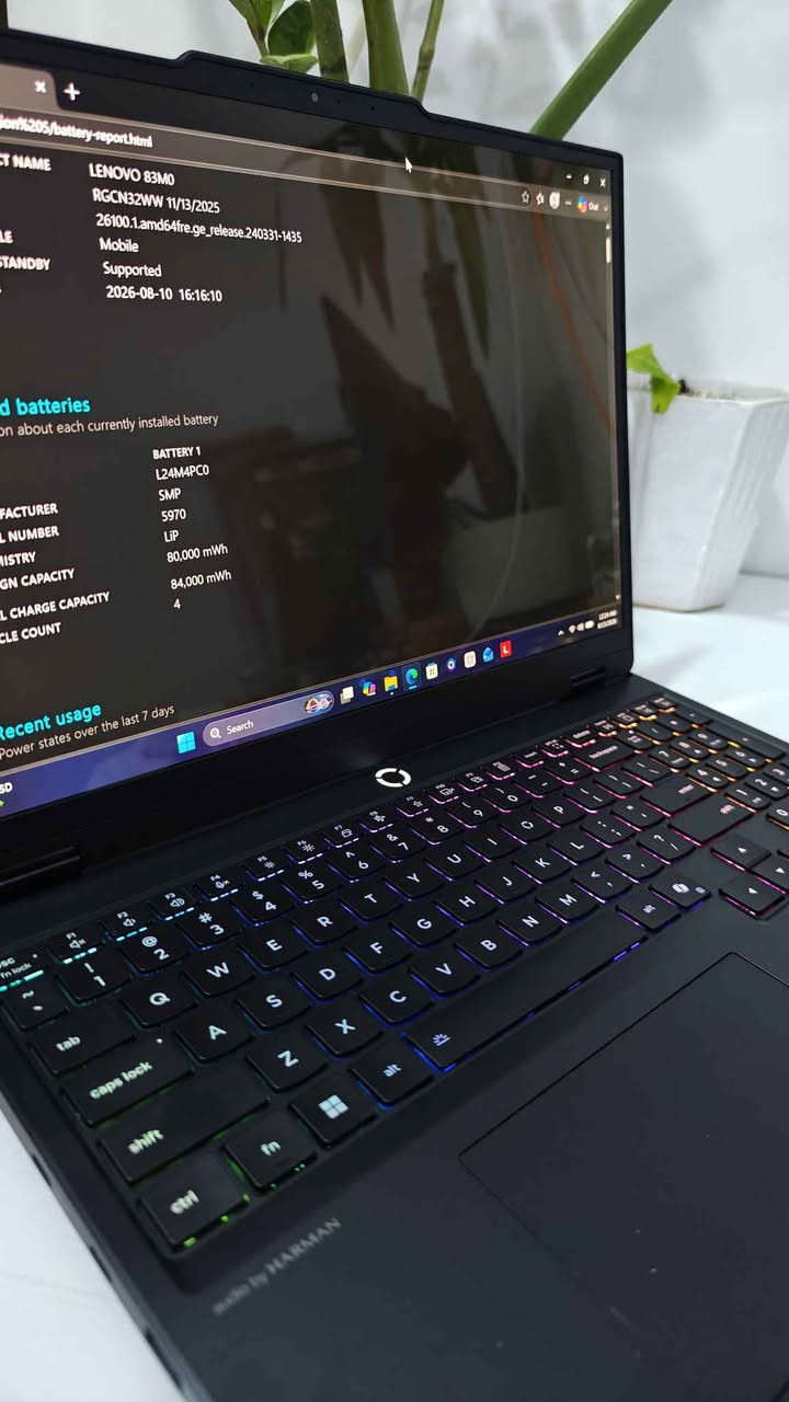 💻 للبيع: وحش الألعاب Lenovo Legion 5 15AHP10 (موديل 2025)
🚀 المواصفات الفنية:

* المعالج: AMD Ryzen 7 260 (قوي جداً للأداء العالي، يصل تردده إلى 5.1 جيجاهرتز).
* كرت الشاشة: NVIDIA GeForce RTX 5060 بسعة 8 جيجابايت GDDR7 (أحدث جيل Blackwell لأداء جبار).
* الشاشة: 15.1 بوصة OLED بدقة WQXGA (2560x1600)، تردد 165Hz، وسطوع 500 nits لألوان خيالية.
* الذاكرة (RAM): 16GB DDR5 بسرعة 5600MHz (قابلة للتطوير حتى 64GB).
* التخزين: 1.5TB SSD NVMe Gen5 لسرعة فائقة في التشغيل.
* نظام التشغيل: Windows 11 الأصلي.

✨ ميزات إضافية:

* نظام تبريد Legion Coldfront المتطور للحفاظ على استقرار الأداء.
* لوحة مفاتيح Legion TrueStrike مع إضاءة RGB بـ 24 منطقة.
* هيكل أنيق بلون Eclipse Black، أخف وزناً بنسبة 13% من الموديلات السابقة.
* دعم Wi-Fi 7 وبلوتوث 5.4 مع منافذ USB4 و HDMI 2.1.

• الحالة : مستخدم مع البوكس و الشاحن الاصلي
💰 السعر :  2،150،000
للتواصل والاستفسار: *********** 📞

https://t.me/epic_store2 بغداد, العراق
