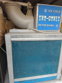 للبيع: ماكينة جرش ثلج تجارية أصلية احترافية (Sno-Cones) - معدن ثقيل وك...