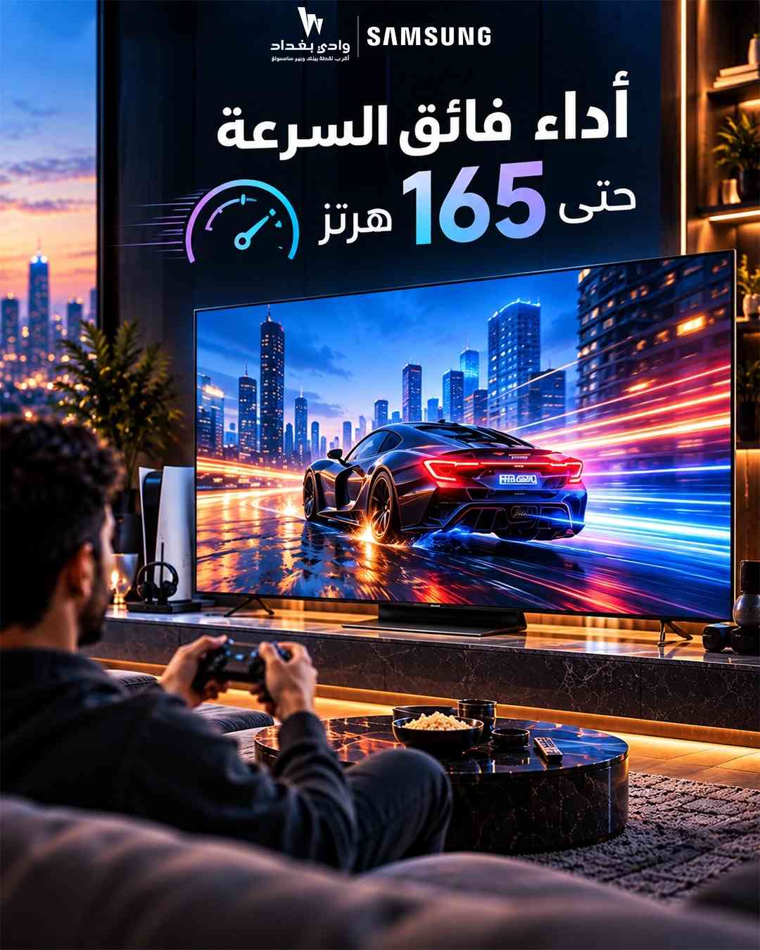 Samsung Neo QLED 8K QN900F – 65 بوصة  الصورة مو بس أوضح… الصورة تعيشها استمتع بتفاصيل مذهلة مع دقة 8K (7,680 × 4,320)، ومعدل تحديث يصل إلى 165Hz لسلاسة عالية، مع شاشة مقاومة للانعكاس وبدون وهج لتجربة مشاهدة أكثر وضوحًا.  حجم 65 بوصة  دقة 8K فائقة التفاصيل  معدل تحديث يصل إلى 165Hz  شاشة بدون وهج  تجربة سينمائية في بيتك Samsung QN900F — خلي كل تفصيلة تحچي عن نفسها.

نص مكتوب في الصور:
- وادي بغداد
- أقرب نقطة بيتك وبيع سامسونج
- SAMSUNG
- 65 NEO QLED
- 8K
- QN900F
- أقرب نقطة بيتك وبين سامسونج
- أداء فائق السرعة
- حتى 165 هرتز
- وادي بغداد أقرب نقطة بينك وبين سامسونج SAMSUNG بدون وهج صورة واضحة في كل الإضاءة شاشة عادية Neo QLED 8K
- وادي بغداد أقرب نقطة بيتك ويوفر سامسونج SAMSUNG 65 NEO QLED 8K QN900F تجربة مشاهدة تتجاوز الواقع حجم الشاشة 65" الدقة 8K (7,680 x 4,320) معدل التحديث 165 Hz (حتى دقة بمعدل 165 هرتز) مقاومة الإنعكاس بدون وهج صورة واضحة في كل الإضاءة