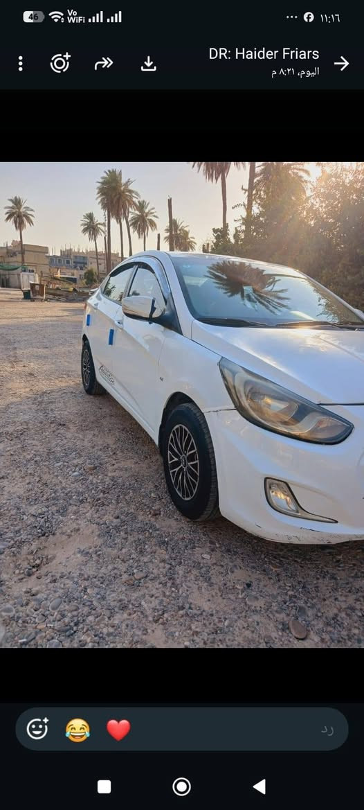 السلام عليكم اكسنت موديل 11 رقم بغداد انكليزي بيهة جم قطعة صبغ السعر 80 ورقة بالقسط تدفع نصف المبلغ والباقي 500 الف شهريا للتواصل ***********
