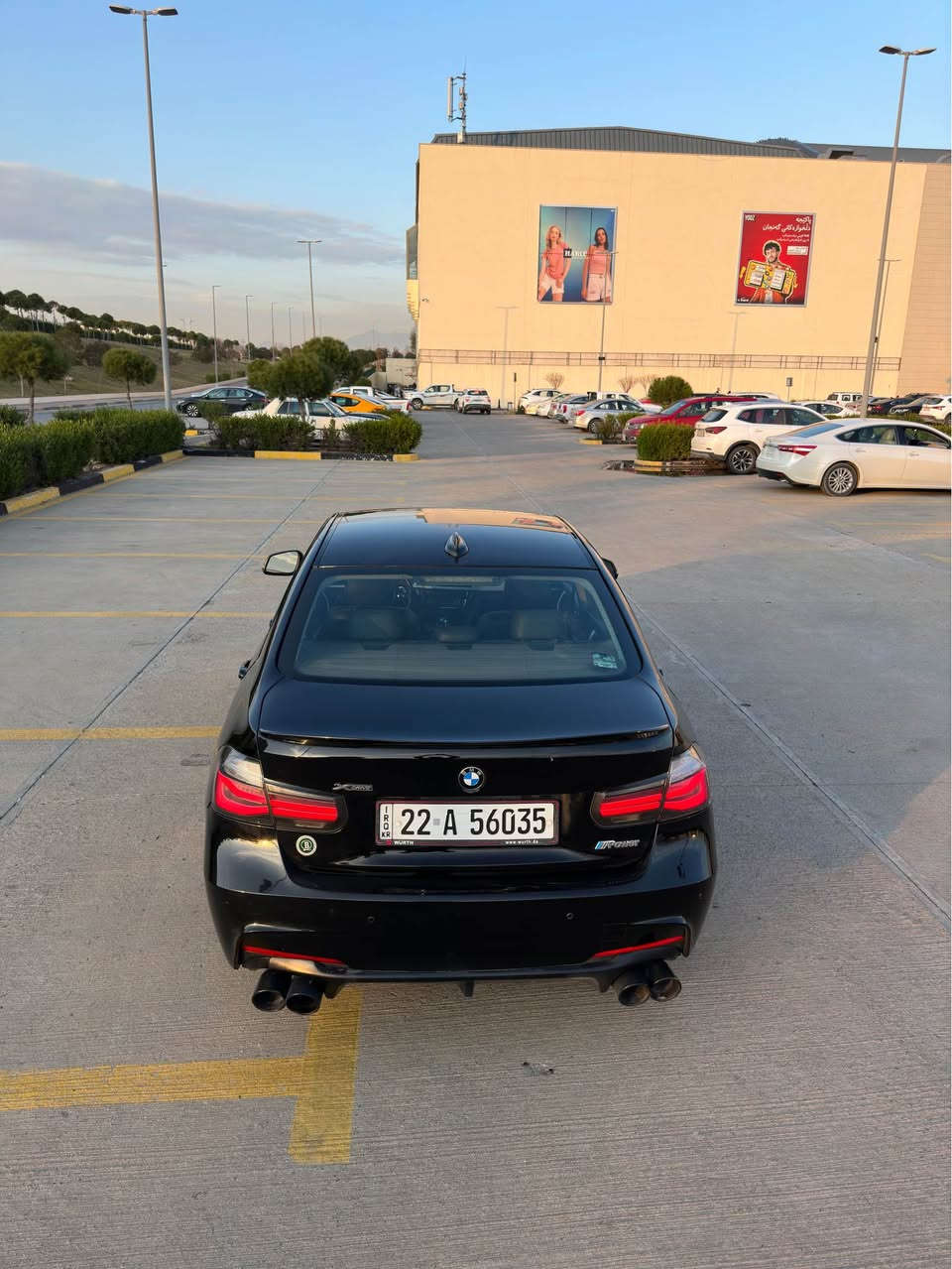 ‎سيارة BMW حجم F30 320 موديل 2016 حجم المحرك 2000 توين بور تيربو 4 سلندر 
‎مسويلها ادامه كامله 
‎رياضي رقم اربيل جديد السيارة جاهزة مال جناي وبلادية مواصفاتها
‎1_شاشة اعطال وعرض
‎2_بصمة تشغيل 
‎3_گير 8 نمر
‎4_ محرك 4 سلندر توين بور تيربو
Twin power turboكشنات جلد+خزن 3 وضعيات 
‎6_ تحكم ستيرن
‎7_ نظام اقتصادي _رياضي_ اعتيادي ويل ام اصلي سعره 600$  مع تخم تاير جديد 200@
‎يعني 3 وضعيات قيادة
8_ Auto stop/start
9_DTC+DST+ABC
‎10_ تبريد قطعتين 
‎11_ تحكم ستيرن جهتين 
‎12_ لايت زنون اصلي عالي ناصي
‎ا هزه سنويه جديد
***********
‎مكان سیارە سلیمانیە و سنویە بسمی -فقد لبيع السليمانية, العراق

نص مكتوب في الصور:
- 21:13 LTE 70 Back to top | Lot details Back to top | Lot details Back to top | Lot details poctra.com