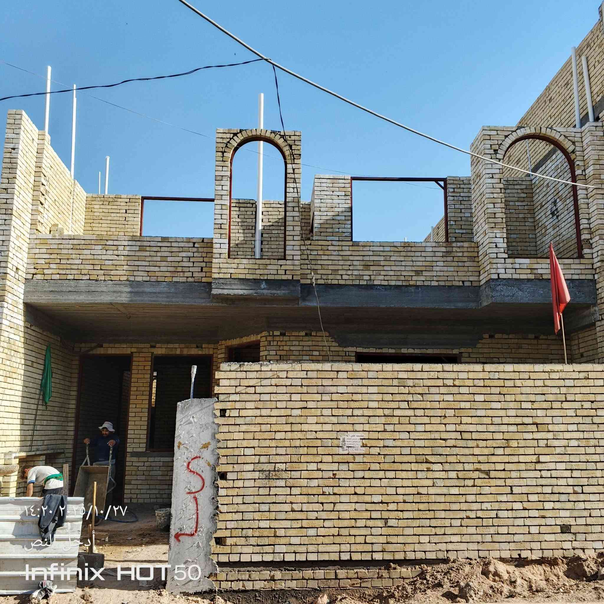 اللهم صل على محمد وآل محمد 
تم تكملة بناء طابق ثاني بمساحه ٢٠٠م أرتفاع ٣,١م
بكادر متخصص للأتصال (***********)

