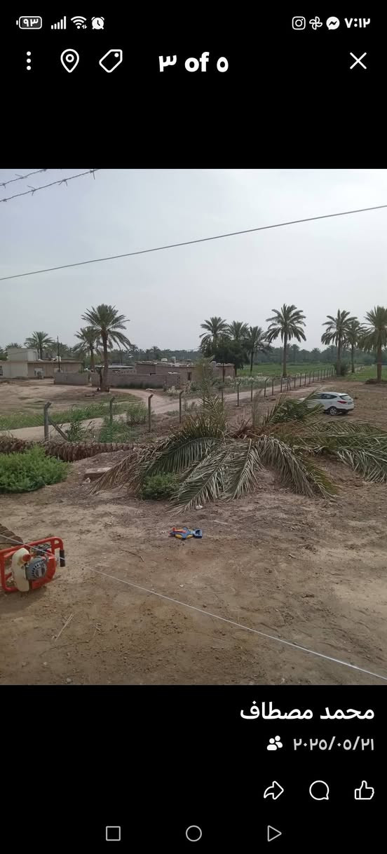 أرض زراعية ٣ دونم سند ٢٥ من أصل خمسه دونم الوجه ٤٠م نزال ١٨٧م مقابل الشارع التبليط زويه الزرع ماء سقي ماء اساله كهرباء مقابل مدرسة برير ترهم بيع اومراوس بيت داخل مدينه العزيزيه للاستفسار التواصل *********** مامتواجد علئ الفيس
