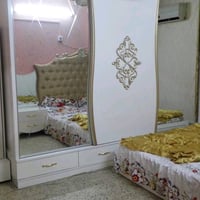 غرفه نوم تركيه ثقيل hdf ست قطع مستعمله ثلاث سنوات فقط والعنوان المحمود...