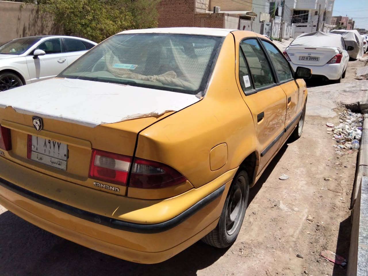 سلام عليكم سيارة سمند صفرة موديل ٢٠١٣ سيارة نضيفة كعدتهة حلوة كير ومكينة وحدادية مكفولات السيارة بيهة فقط تكحيل بل جاملغ والباقي مكفول رقم قادسية مداور ثانيوم سعر ٣٢ وبيهة مجال *********** النجف, العراق
