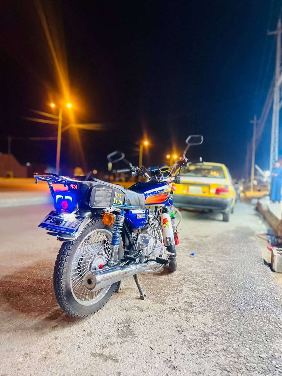 السلام عليكم دراجة للبيع 🏍️
ماطور ناما موديل 2025 

شرط شلعة ومعدل فول 

الماطور برغي ما مضروب 

مكينة شرط 

كهربائيات شغالة كلها 

دشبول كهربائي 

السعر 800 

التواصل خاص او على الرقم 

***********
