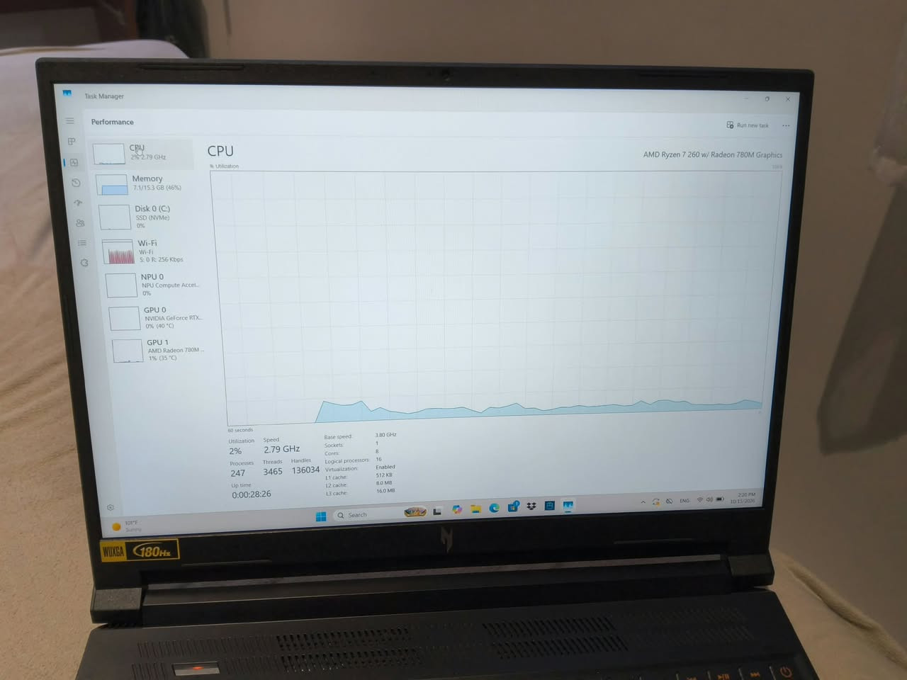 ايسر نيترو V16 • رايزن ٧ • شاشة ١٨٠Hz