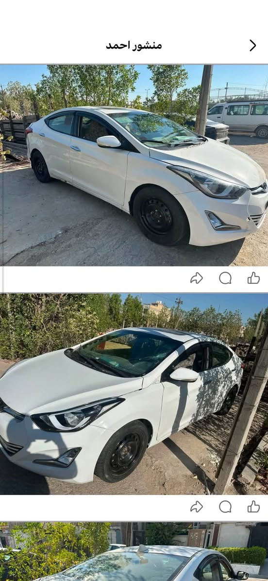 للبيع النترا موديل ٢٠١٥ وكعه عليها صقيفه واذا تعجبك تروح سويلها سونار روح سويلها فول موصفات سياره  ريدها ٧٢ ورقه مكاني بغداد خي العامل ‭***********‬
