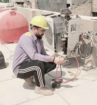 ورشة أبو مهدي • تبريد وصيانة • مكيفات ثلاجات