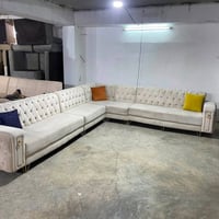 كنبة ركن • مخمل • بلا عيب