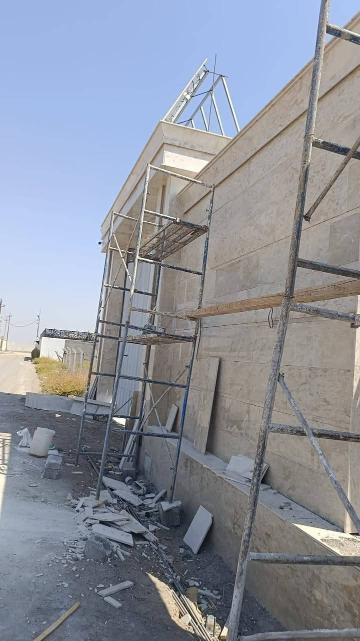 جمعة مباركة تم انجاز وتغليف واجهة بالمرمر ميكانيك في بغداد كادر عمل درجه اولى واسعار مناسبه والتزام بالموعد واتساب ***********.. ***********
