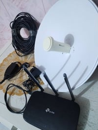 منظومة كاملة متكامله بس جيب وشد وراوتر جديد بعده واير ٣٠ متر  07708107...