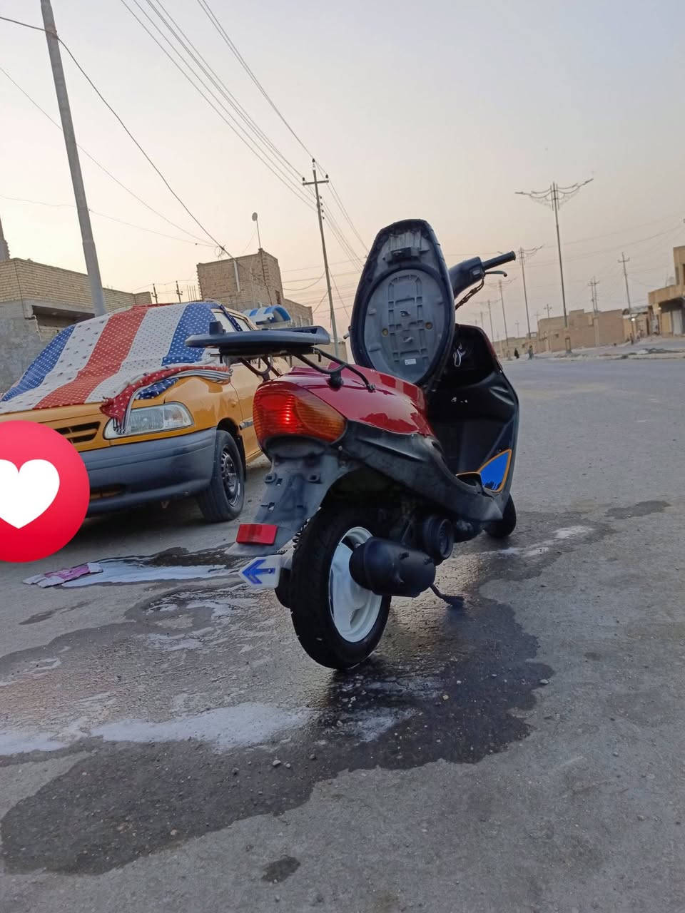 دراجه يوماها بيجي مفتوحه شغاله من طول للطول كهربائيات سلف هندر معدل وشلعه ما ناقصها اي شي كلشي شغاله مكينه ناعمه وما بيه صوت اكسن سعر ٣٥٠وبيه محال ترهم مراوس ***********

