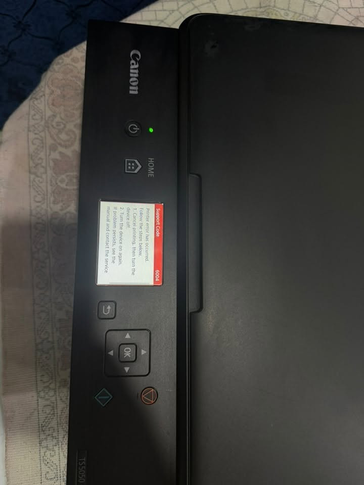 طابعة كانون • PIXMA TS5050 • عطل ٦٠٠٤