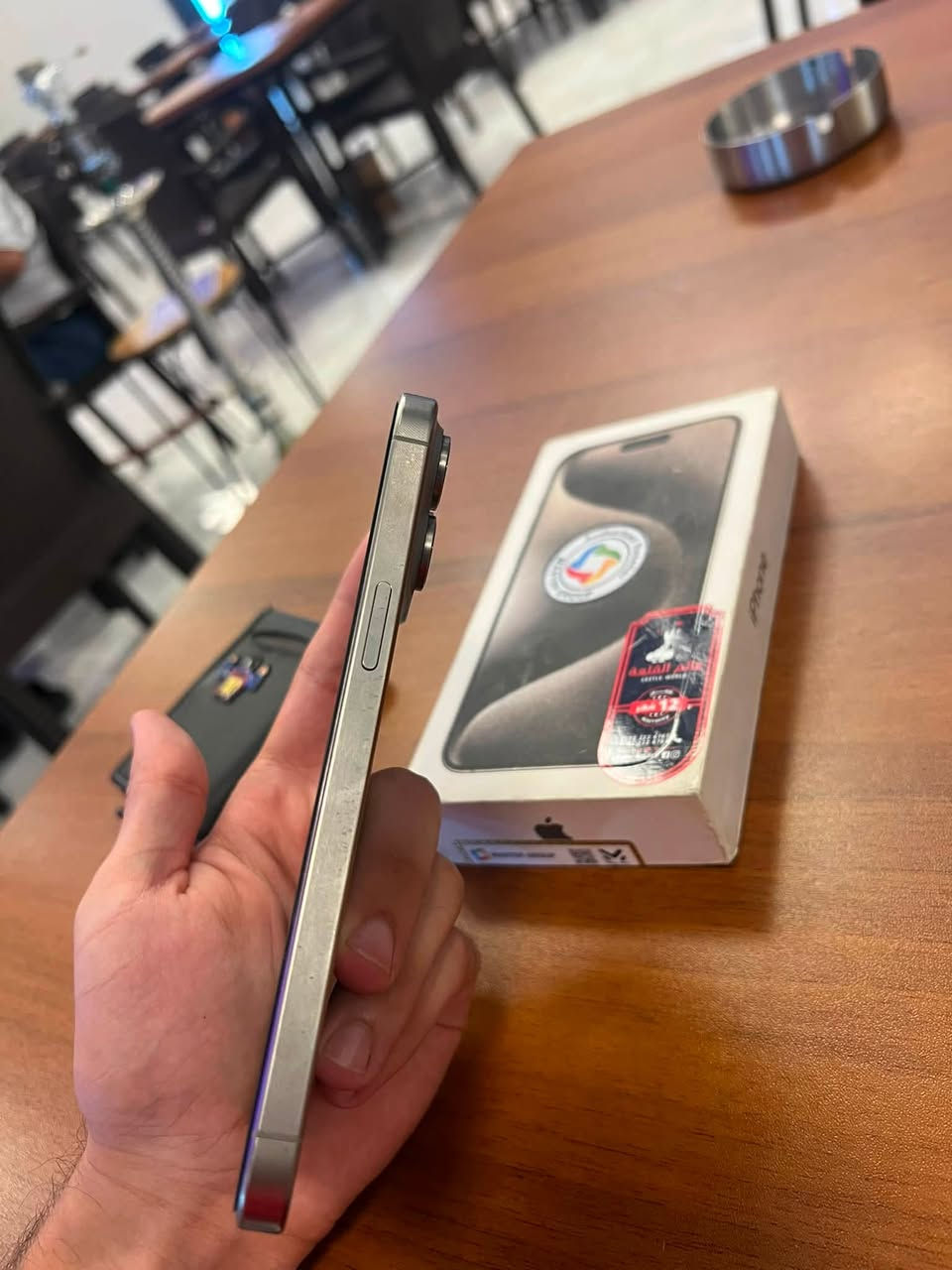 السلام عليكم، ايفون 15 pro max تيتانيوم 256 كفاله عامه من التصليح وتر بروف ماستر شرق اوسط الجهاز بلاد ملحقات كارتونه وكيبل
سعره من الاخير 925 قفل مكاني بغداد البياع 
***********
