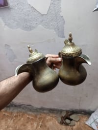 دلة بغدادية • نحاسية • نقشة دق الرمان