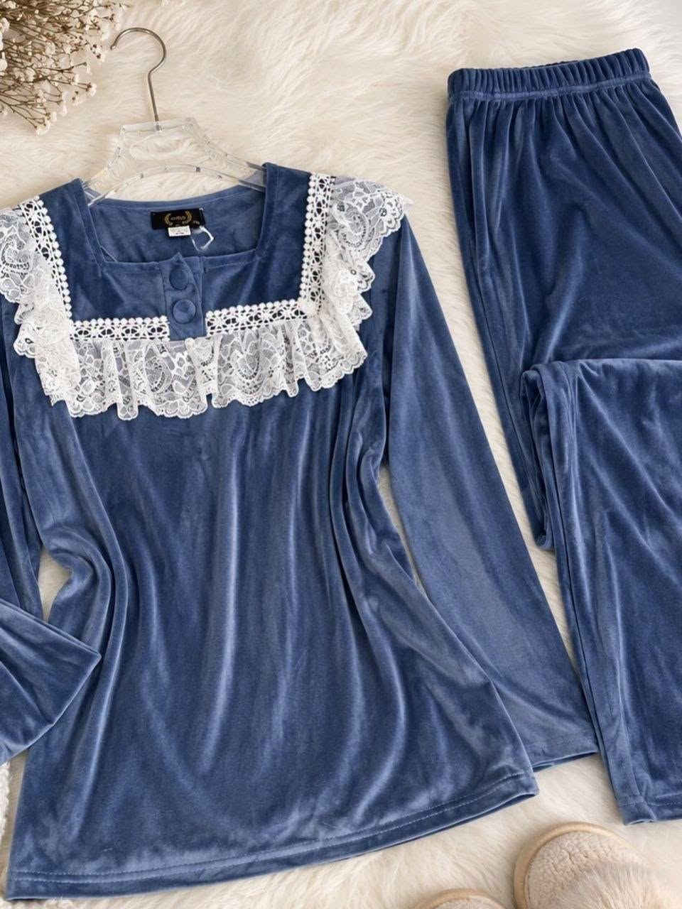 مخمل • مطعم دانتيل • مقاسات L-3XL