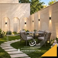 تصميم حديقة • مساحات خضراء • إضاءة جدارية