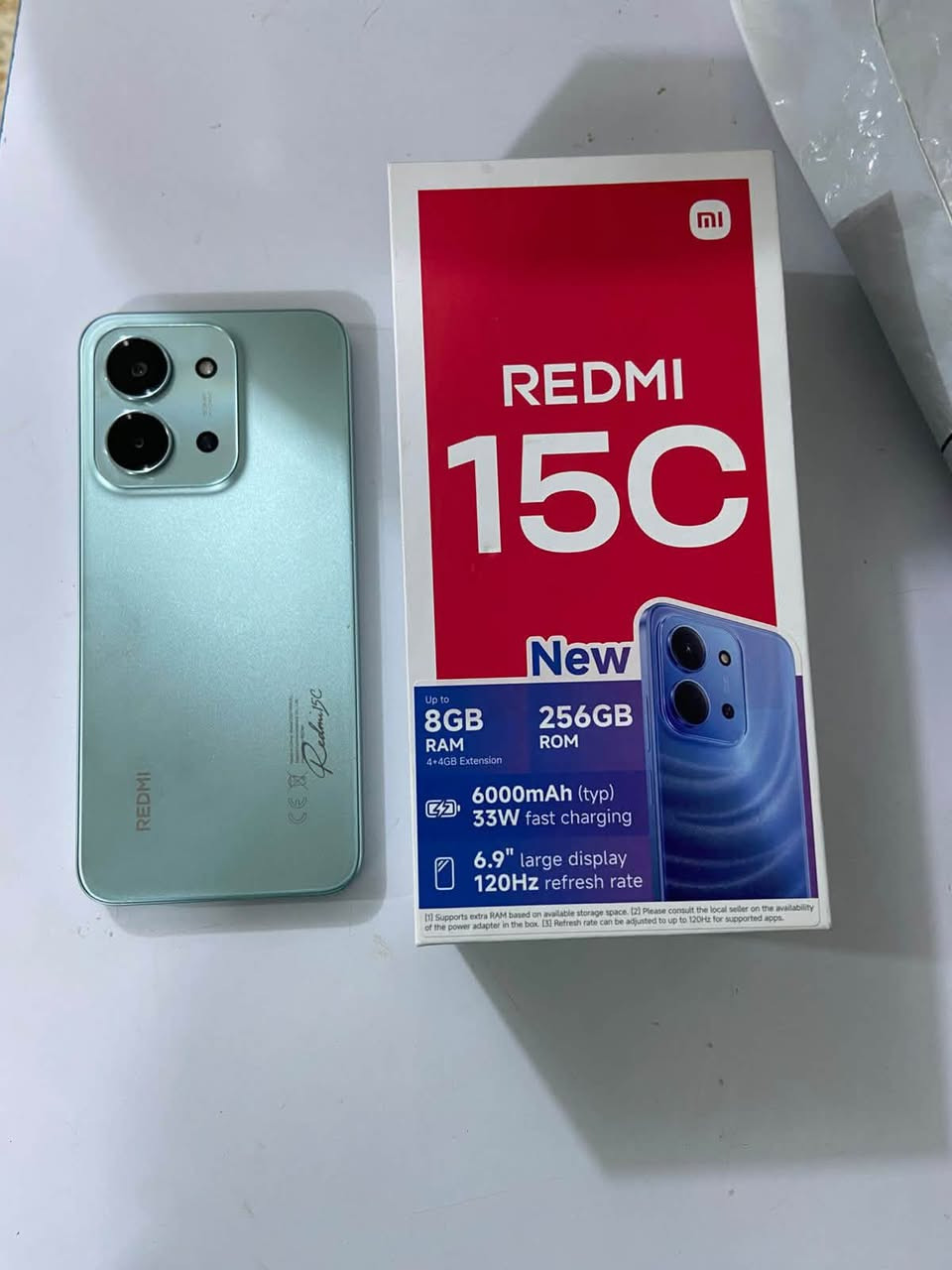 REDMI   C15 للبيع جهاز جديد صار سبوعين من مشتري السعر على هاذه الرقم *********** واتساب مكان نجف

