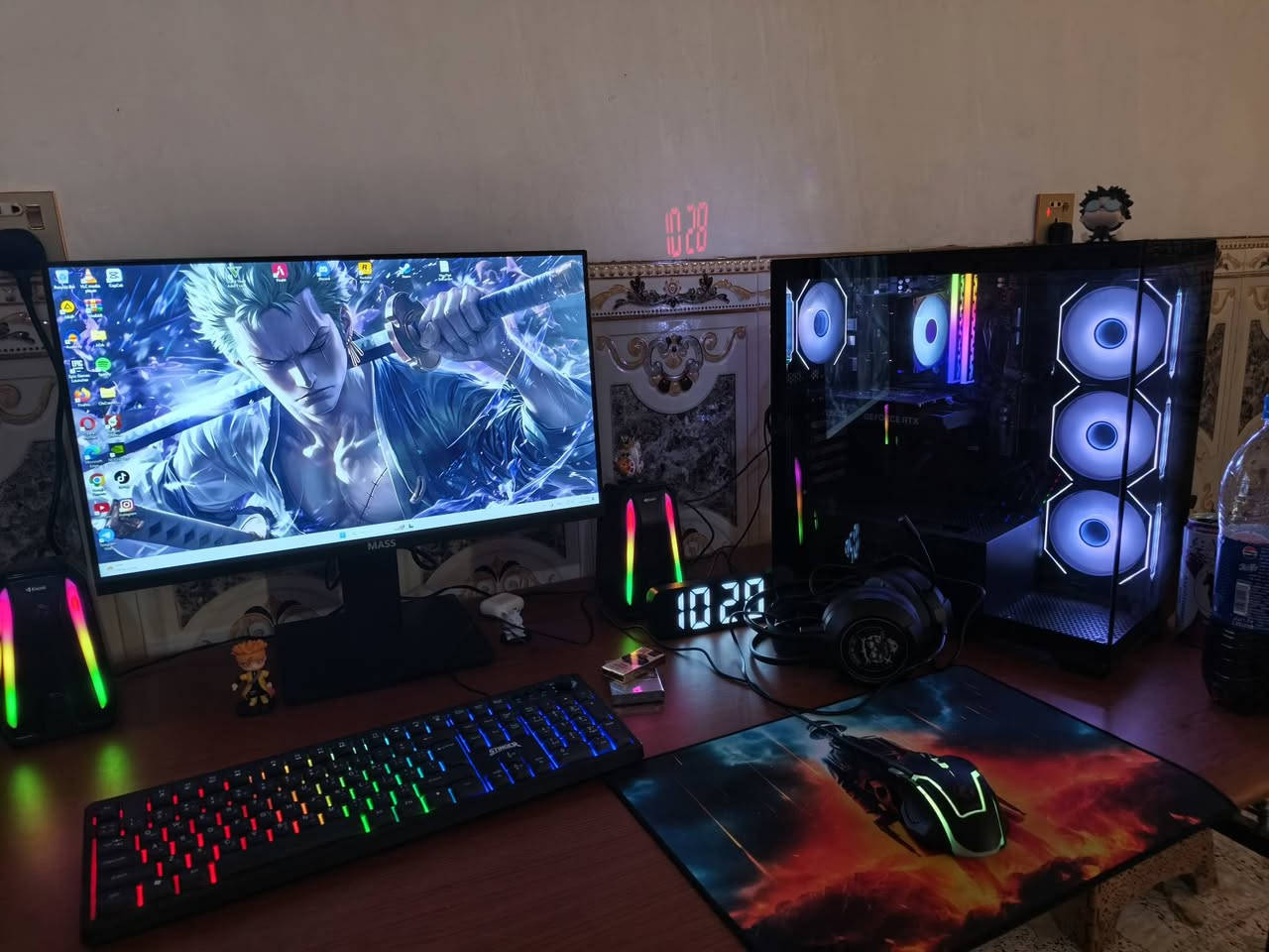 سلام عليكم
كيس مع تجميعه كامله مكمله گبل تشد و تلعب
مواصفات الكيس👇👇👇
CPU: Ryzen 7 AMD 5700X
GPU: RTX 3050 Nvidia 6GB
RAM: 16GB DDR4 (2X8) 3200 RGB
Motherboard: M.B B550
Storage: 1TP M.2 NVMe
PSU: 600W Bronze
Case: Sama SV.1 (Black)
Cooler: AG400
مع شاشه حجم ٢٤ -١٨٠ هرتز
مع كيبورد كيمنك RGP🪩
مع ماوس كيمنك RGP🪩
مع يو بي اس ربط شاشه و كيس يبقه ٢٠ دقيقه
مع ماوس بادات ٣ واحد كبير و ٢ صغير
مع سماعات سبيكر ٢ RGP🪩
مع سماعات محيطيه RGP 🪩
مع واير ايثرلنك ربط مباشر من الراوتر الى الكيس
مع ميز حجم كبير و يطبگ
مع كامره بث و ديسكورد و جميع المنصات فول HD  
و حساب ستيم و لعبه فايف ام هديه مني للاخذه 
و تاخذوه من گلب صافي وعلي و ضمان سنه مني للياخذ بعد شتردون 
و مال واحد معوز وعلي سعررررر💲💲💲💲
مليون و 100 
و الى تلكون هيج سعر شتردون خسار وعلي
تواصل على كلشي ارد رقم  ***********

