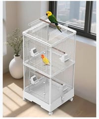 السعر 55 الف 🦜🐦🦜  قفص 🦜 طيور كبير الوجه أكريليك ومفصول و قابل للإزالة ...