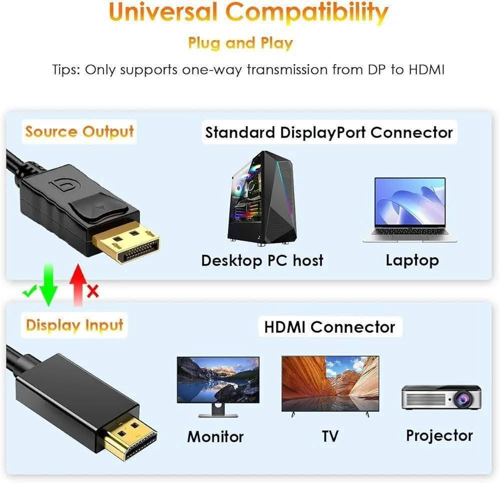 كيبل دسبلي بورت - hdmi 🫡🔥
يعمل بدقة 4K ✅

الطول 1.8m ✅

السعر 8 الاف فقط 🫡🔥 

توصيل جميع محافظات العراق 5 الاف 🚙🚙 

للأستفسار والحجز التواصل واتساب 📞 

***********

عنوان المركز : بغداد الحريه الثانيه شارع الحريه الثانيه قرب مكتبه الكراون مقابل صيدليه العنفوان مركز شمس للموبايل
