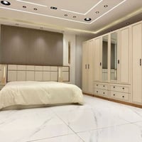 🛏 7 قطع كاملة 🛏 سرير مخزن عملي وفخم 💡 إنارة راقية تضيف لمسة ملكية ماخذ...