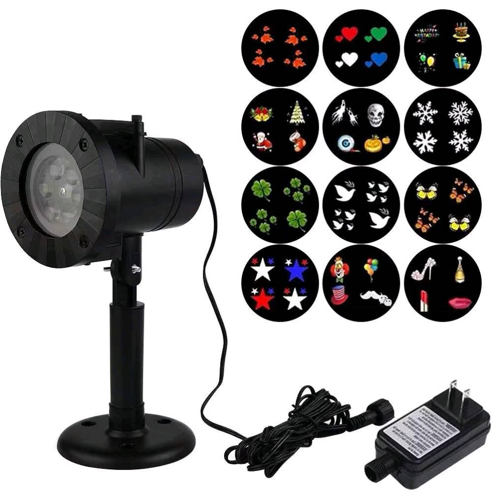 هذا جهاز عرض ضوئي (Projector Light) يعمل بتقنية LED، مصمم للديكورات الخارجية والداخلية في المناسبات والأعياد.
يأتي الجهاز مع شرائح (Slides) متعددة قابلة للتبديل، تعرض أنماطاً مختلفة مثل ندف الثلج، الهالوين، والكريسماس.
الجهاز مقاوم للماء (مستوى IP44 أو IP65)، مما يجعله مناسباً للاستخدام في الحدائق والساحات

٢٠ الف على أول تم