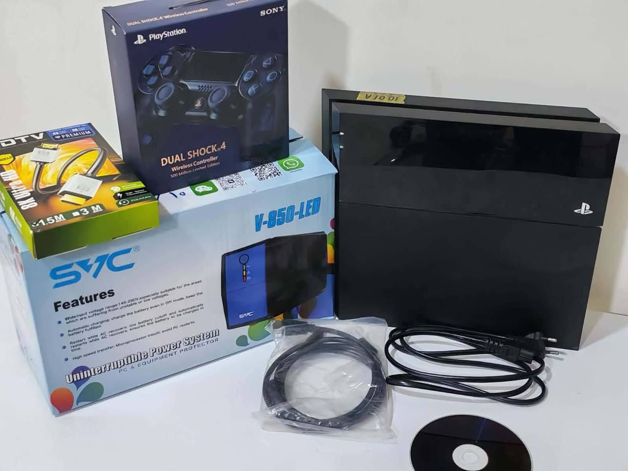 مراوس ويا ايفون
PlayStation 4 Fat Jailbroken
ما صار شهر من اشتريته 
بلي 4 فات مهكر نضام 10 للبيع 
الجهاز نضيف على الفحص الجهاز كامل ملحقات ما عدا الكارتونه 
ملحقات الجهاز :
1- كيبل HDMI اصلي مع الجهاز 
2- كيبل HDMI هديه 
3- UPS 850 مع الجهاز
4- يده اصليه من سوني 
5- كيبل الطاقه 
الالعاب الموجوده بل جهاز :
1- GTA V (Grand Theft Auto V)
2- Call of Duty: Black Ops 6
3- Resident Evil Village
4- The Crew 2
5- Uncharted 4: A Thief's End
6- Battlefield V
مكاني النجف شارع المجمعات السكنيه 
السعر 325 وقابل للتفاوض 
الرقم للتواصل و اللاستفسار ***********
