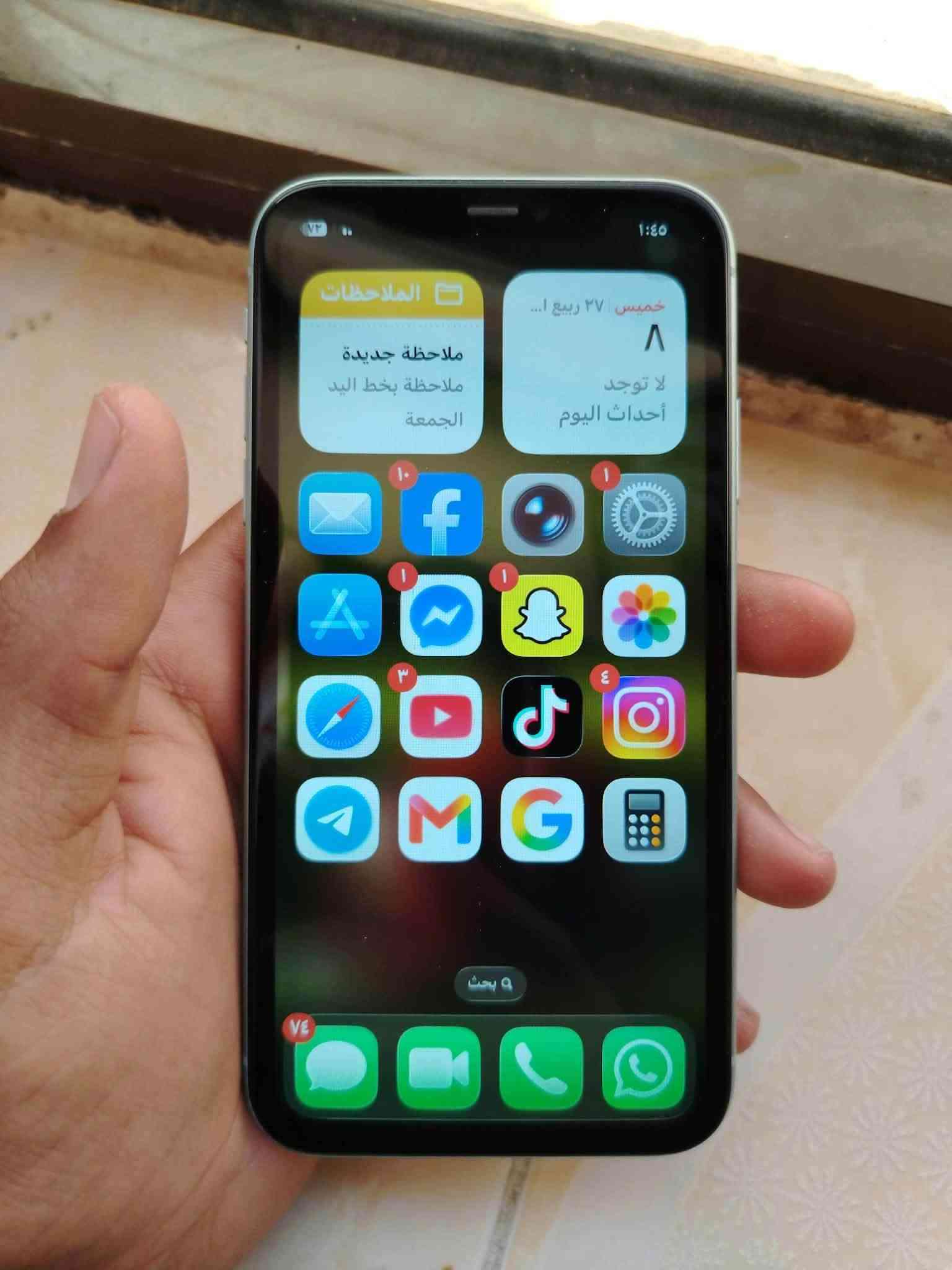 آيفون ١١ • ١٢٨ • شاشه وبطاريه مبدله