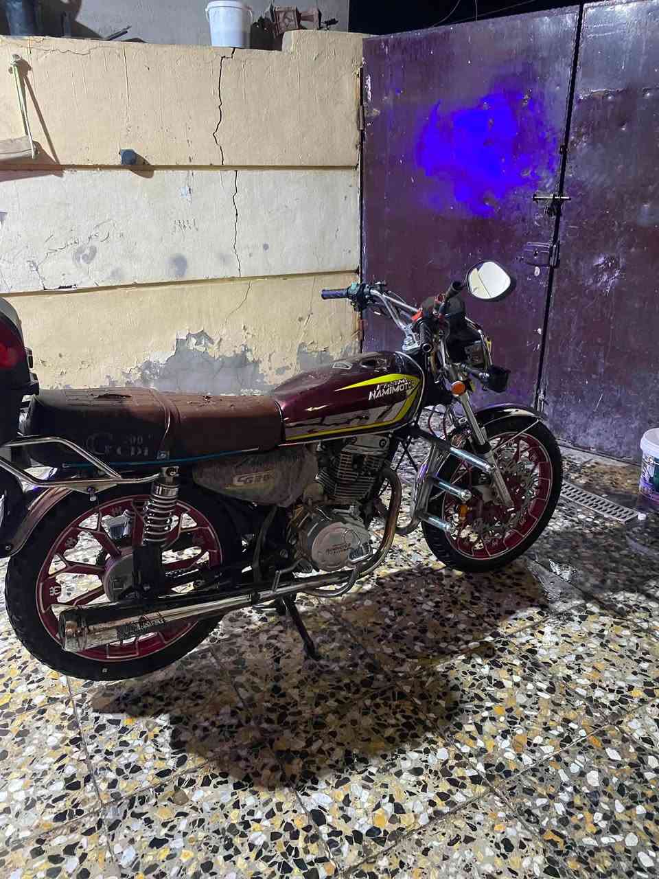 دراجه يراني خمسه كير مثل ما وضح بل صوره كهربياات شغاله شلعه معدا دراجه مديل 2024وراق موجوده مكاني بغداد مدينه صدر 
سعر 400بيها مجال شي قليل

774 698 6502
