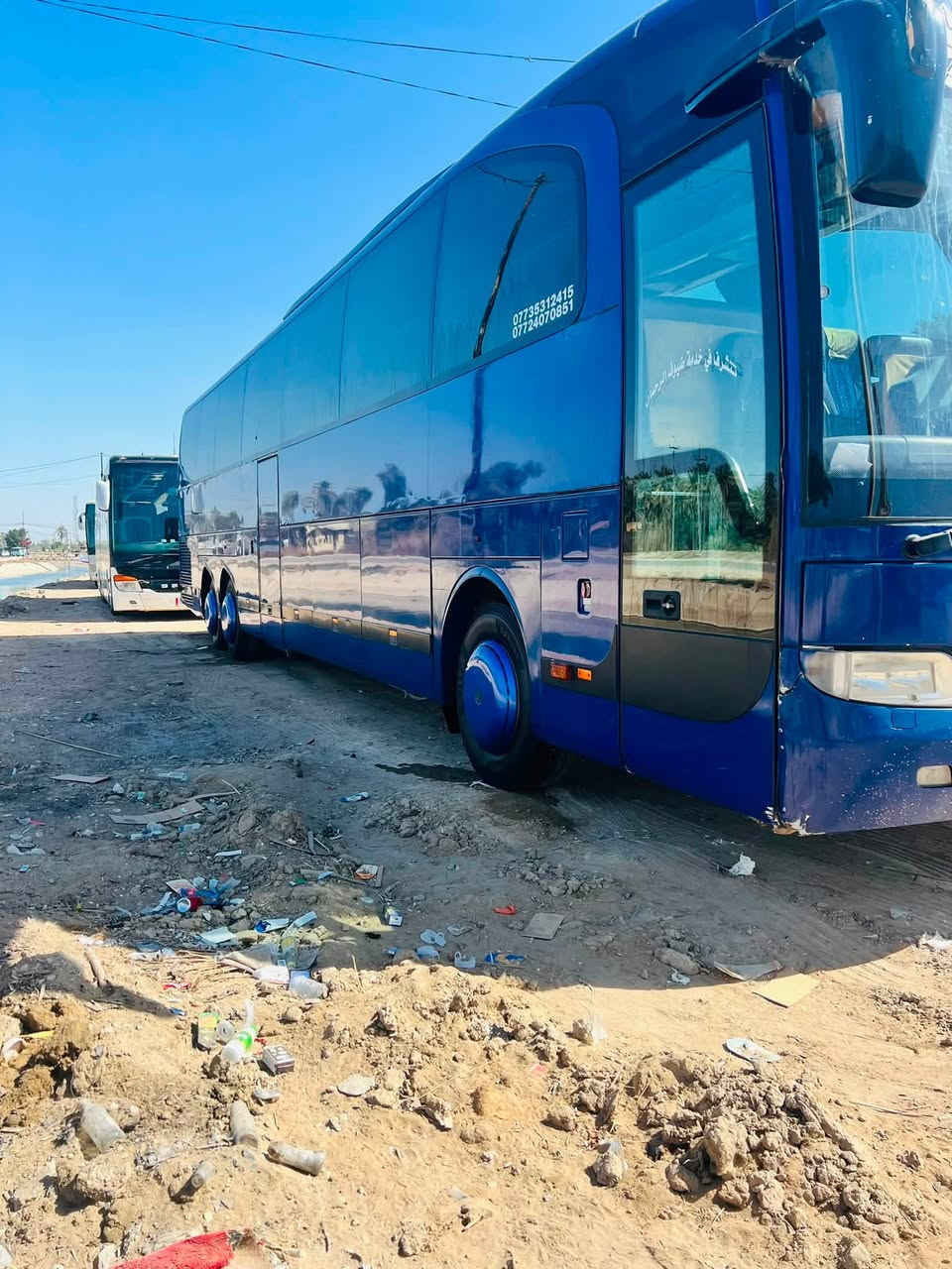 سلام عليكم باص للبيع جاهزه من كلشي تبريد جديد 60 نفر مكان السيارة كربلاء للاستفسار ***********
