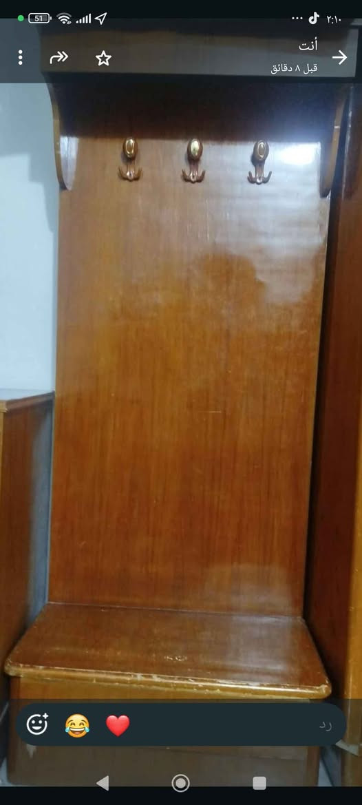 سرير نفرين وزاويه وميز مرايه تسكام السعر 160المكان كربلاء المقدسة حي شهداء الموظفين يم مخبز بنت الهدى للحجز والاستفسار يرجى مراسلتنا على الواتساب *********** كربلاء, العراق

نص مكتوب في الصور:
- 20:22 2026/10/1 REDMI Note 13
- 20:23 2026/10/1 REDMI Note 13
- أنت
- قبل ٨ دقائق
- رد
- ٢:١٠ أ أنت صورتين ١:٠٩ ص ١:٠٩ ص
- ٢:١٠ أُنت قَبْل ١٠ دقائق