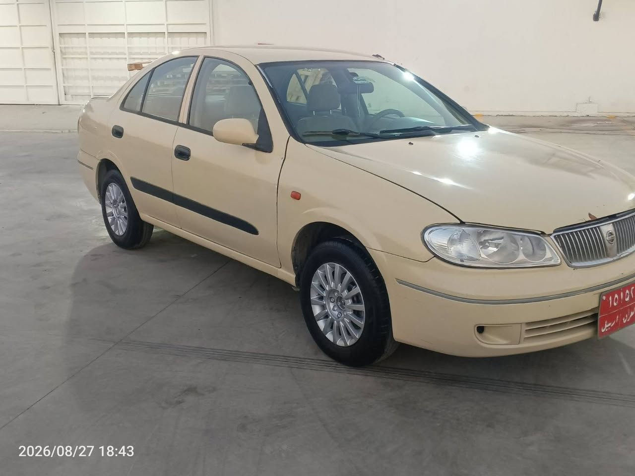 نیسان سەنی تەکسی 2006
سعر 85کەمێک مەجال
گێر حادیی  گێر ومەکینەی بەشەرتە
ناو زەرد قفل مەرکەزی
پشتی جەمپێکی هەیە و
 پێشی چاملغی لای سەکنی پستێکی هەیە 
تایەی تازەیە زۆر تووندووتۆڵە
سەیارەکە ئی ماڵەوەیە ئی معرەز نیە
***********ئەوە ژمارەی خاوەنەکەی 
[***********]ژمارەی خاوەنەکەیە
شوێن هەولێر 
بۆ زانیاری زیاتر پەیوەند بکەن بە خاوەنەکەی
