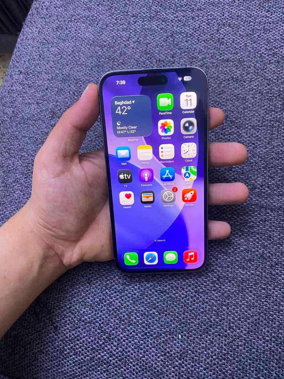 سلام عليكم
ايفون 14pro max

ذاكره 256

اللون 14 المميز

النظافة ١/١ ولا خدش 

جهاز بعده جديد مامفتوح بي شي عل وكالة 

كان يستعمل كجهاز شخصي ثاني 

كل شي فيه شغال باقوى اداء 100% مع ذالك تفحصو بايدكم 

البطاريه 84%.  حالة وكاله 

شريحة الكترونية  تتسع ل 8 خطوط سواء اسياسيل او زين بنفس الجهاز 

السعر المطلوب 825 أللف  وقابل للتفاوض 

للتواصل :

***********
