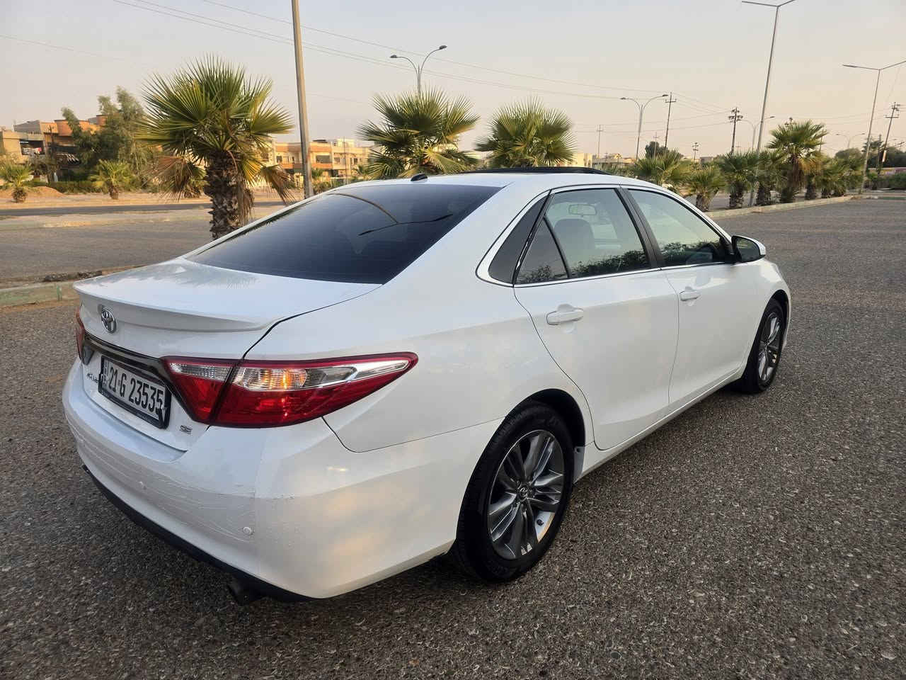 كامري وارد امريكي موديل 2016 SE
بدون صبغ  فقط بيها شوية تعديل 
بدون ارباك 
ماشي ٦٨ الف ميل 
رقم سليمانية / سنوية لحد ١٠/٢٠٢٨  شرط تحويل و غرامات
بدون مصرف مال جناي 
مكانها كركوك ـ معرض ديار بكر ـ سيد محمد
سعر ١٥٧
***********  واتساب
