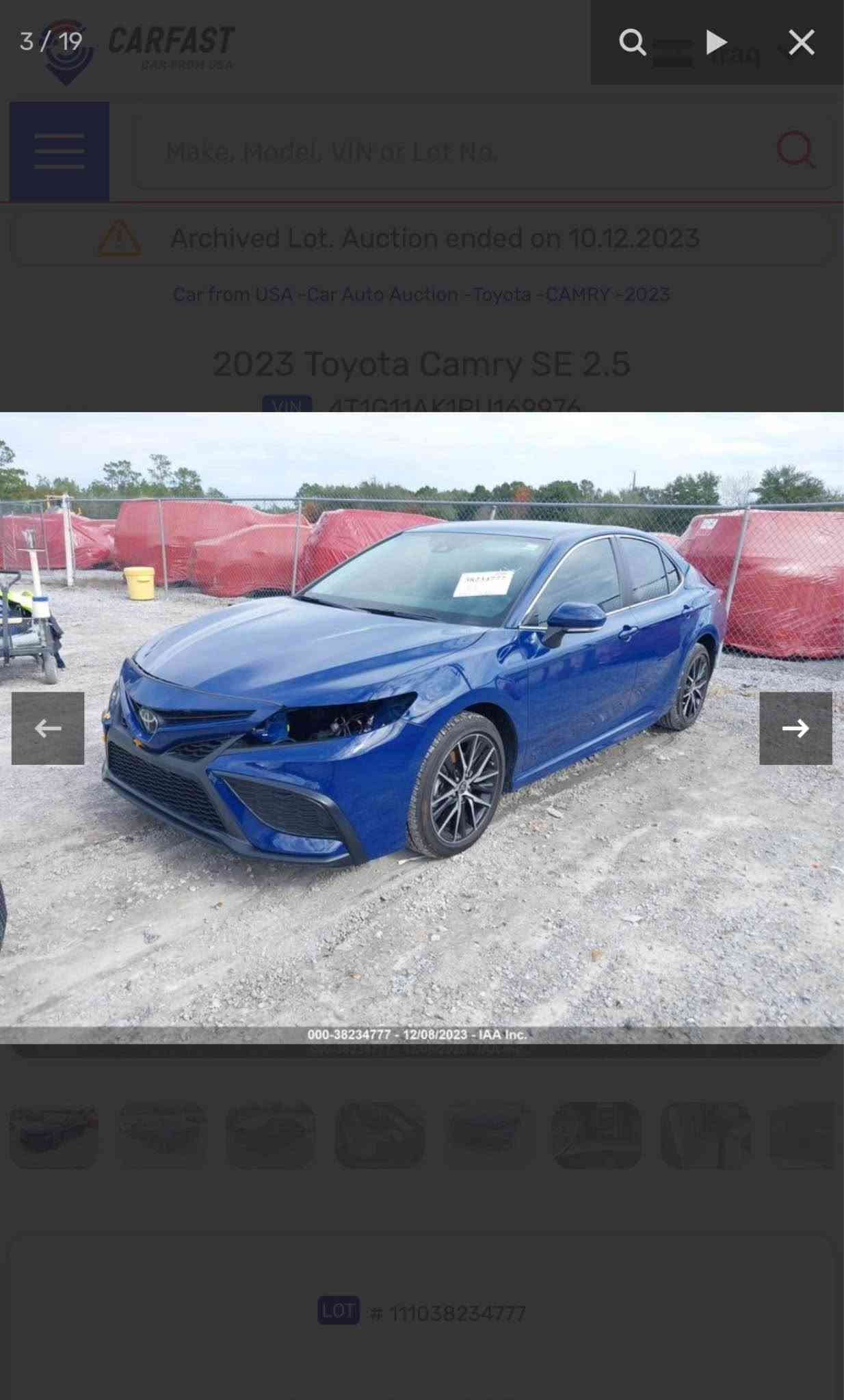 TOYOTA CAMRY 2023 SE 
بدون صبغ بدون تعديل 

ماشية50 
سعر 182
للتواصل *********** أربيل, العراق
