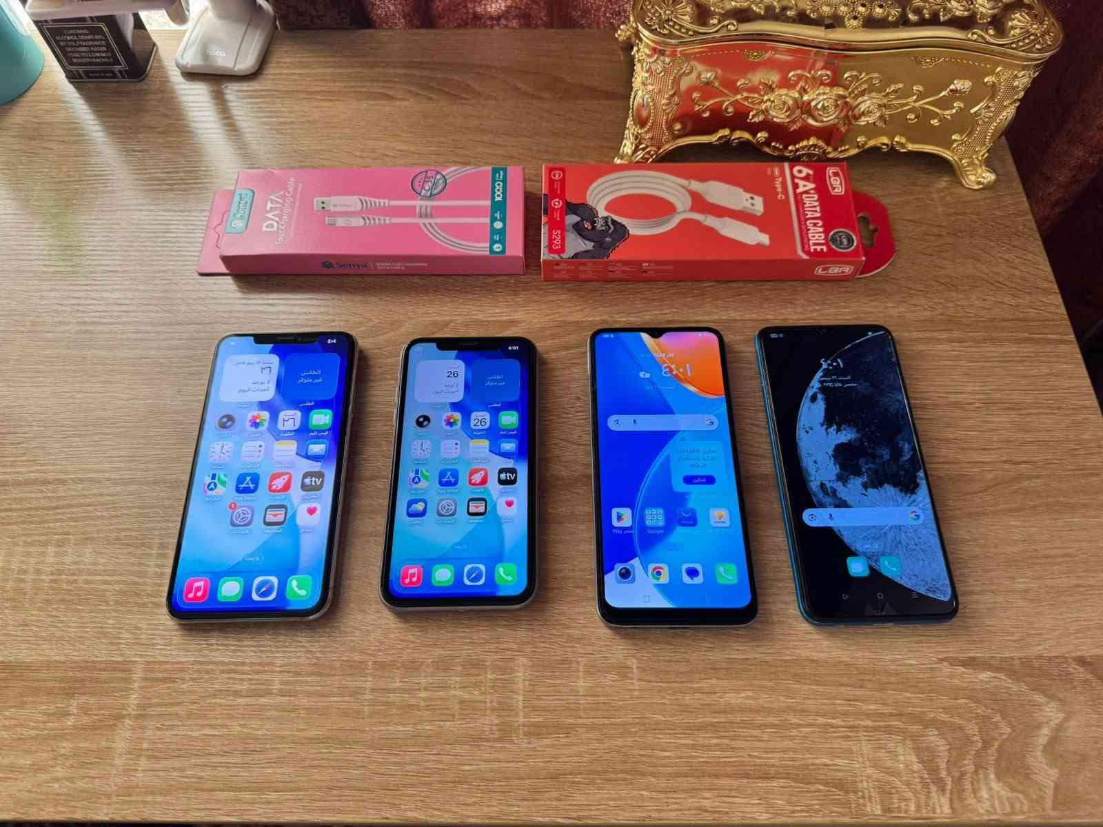 السلام عليكم 💙
اجهزه عدد 4
كل جهاز مصور فيديو كامل تفاصيل.
ورحمه لهلك ما عجبك المنشور او السعر اعبر المنشور ومنين ما تحب تشتري اشتري وما اجاوب على التعليقات فقط خاص او واتساب رجاءاً رجاءاً 🌷
مراوس ماكوو ❌❌

1️⃣ ايفون 11 برو ماكس 
لون ابيض 
ذاكرة 256
بطاريه 100%
شاشه بلاديه 
الشريحة + الصوت + الكامرات + الواي فاي = كله شغال
بس الكامره الاماميه بيه مشكله 
الملحقات = كيبل شحن جديد 🔌
السعر 255 الف مع التوصيل ✅

2️⃣ ايفون 11 عادي 
لون بنفسجي 
الذاكرة 128
مبدل بطاريه 80%
مبدل شاشه كلش حلوه 
الشريحة + الصوت + الكامرات + الواي فاي = كله شغال
الملحقات = كيبل شحن 🔌
السعر 185 الف مع التوصيل ✅

3️⃣ هونر X6
لون ازرق 
ذاكرة 128
الشريحة + الصوت + الكامرات + الواي فاي = كله شغال
الملحقات = كيبل شحن 🔌
السعر 85 الف مع التوصيل  ✅

4️⃣ الاوبو A16k
لون ازرق 
ذاكرة 64
دبل سيمكارت
الشريحة + الصوت + الكامرات + الصوت = كله شغال
جهاز اشويه بي ضربات بالشاصي بسيطة
بي كسور بل شاشه مثل شخوط 
الملحقات = كيبل شحن  🔌
السعر 65 الف مع التوصيل ✅

ملاحظة * جميع الاجهزه المعروضة شرط الفحص امام المندوب 💟

رقمي *********** واتساب
 📍 عنواني محافظة واسط
توصيل موجود لجميع المحافظات مجاني ✅
