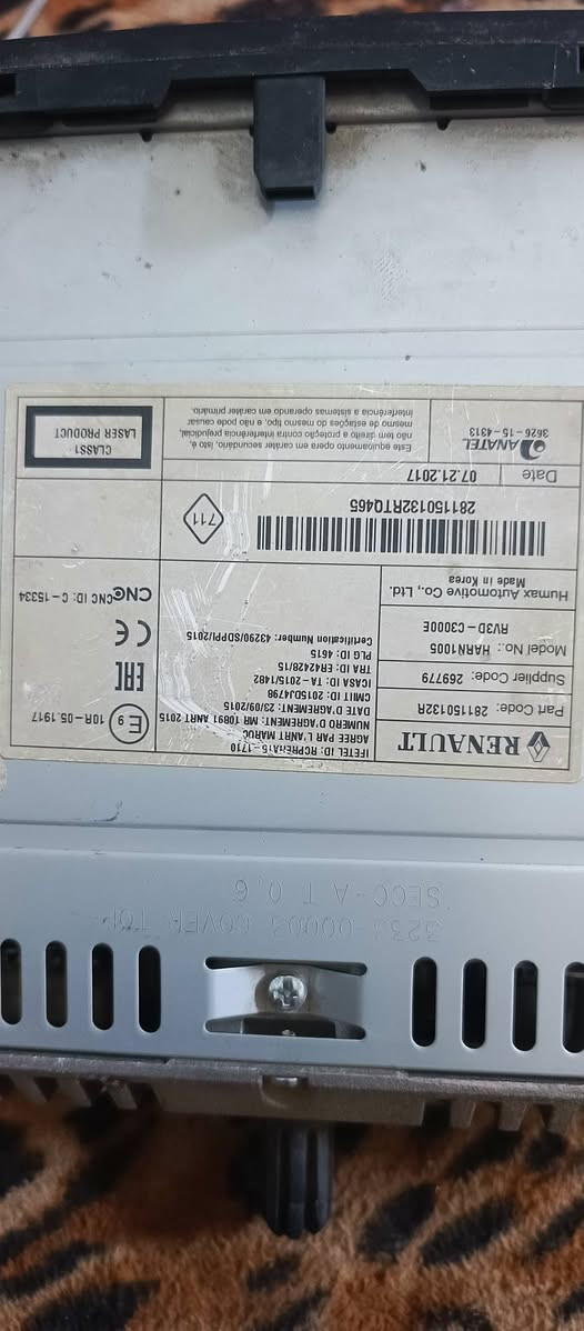 مسجل شفال نظيف رينو داستر موديل 18 السعر 75 العنوان بغداد ت ***********
