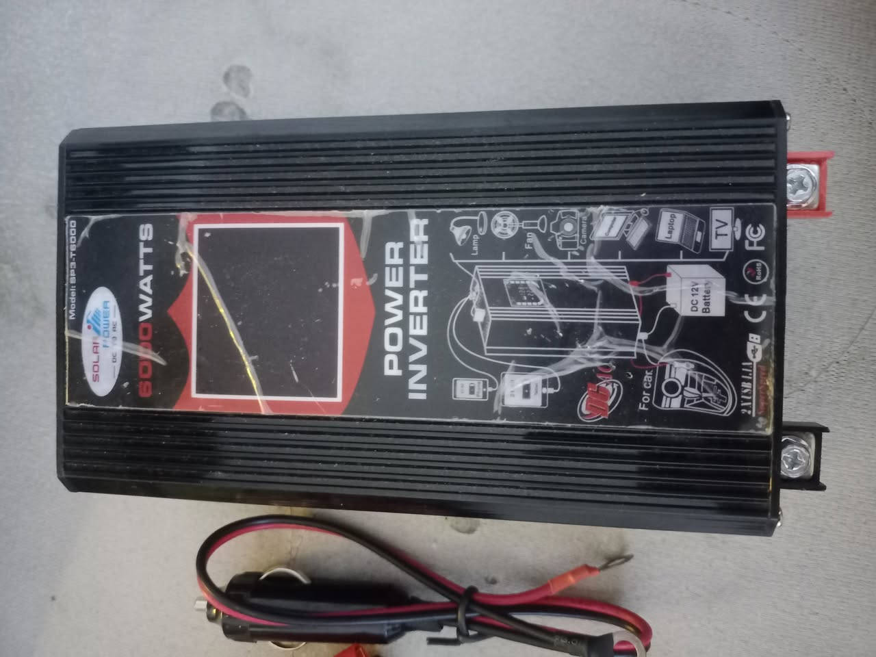 محول 12V-220V • ٦٠٠٠ واط • منافذ USB