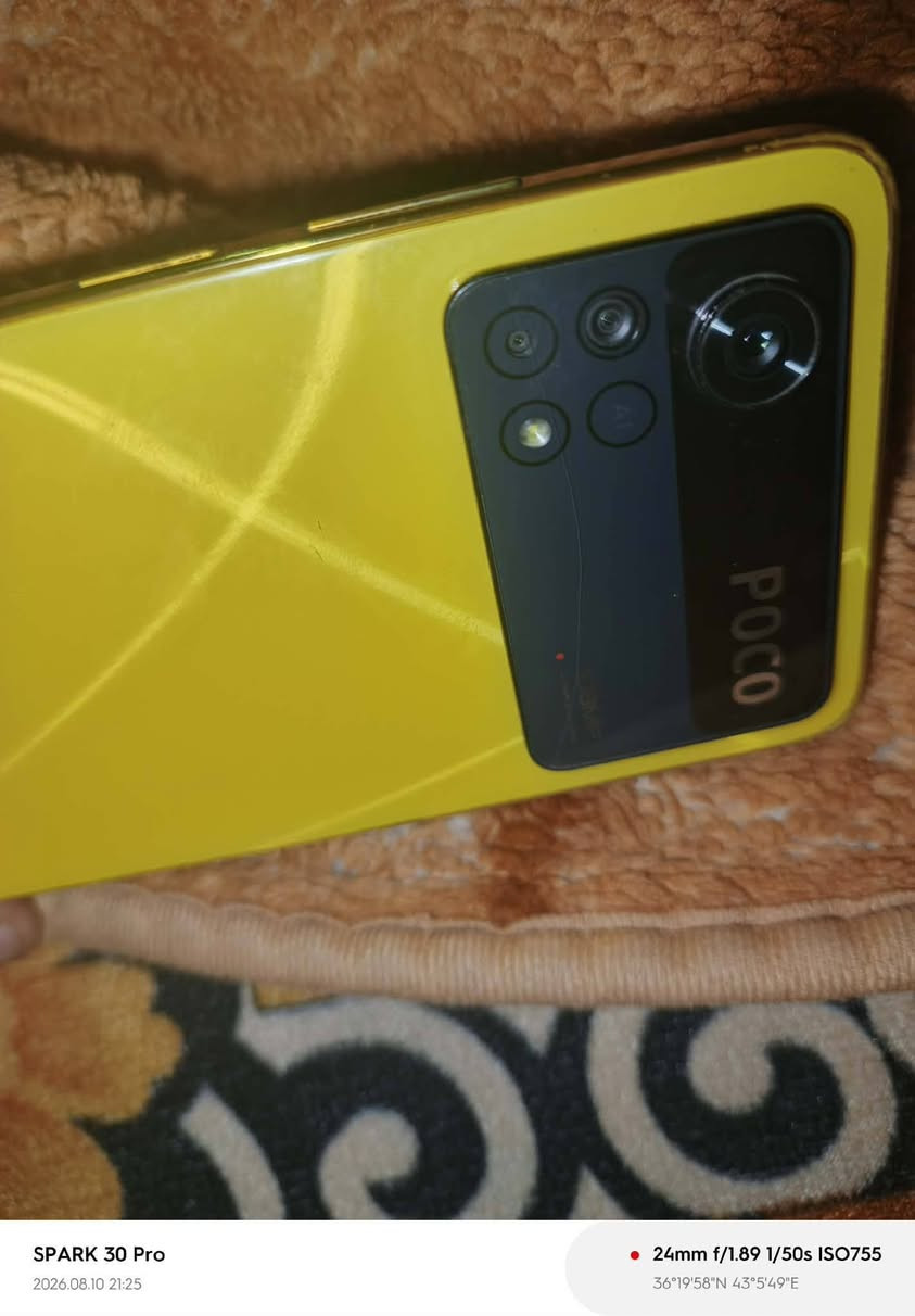 POCO X4 Pro 5G
نضافة خارجية 80/100  فقط الزجاج المحيط بالكاميرات به كسر كما موضح بالصور 
نضافة داخل 100/100ما مفتوح ولا واصل مصلح
 مكاني موصل ايمن 
السعر 200الف
جهاز ممتاز للالعاب 
للتواصل رقمي ***********
ويوجد واتساب  في الرقم نفسو
