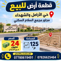 أرض • حي الأرامل والشهداء • ١٢٥م